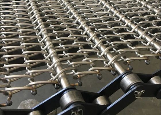 Stainless Steel Chain Driven Conveyor Wire Mesh Belt for Food Industry