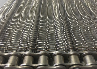 High Temperature Chain Mesh Conveyor Belt Customized Size For Wadding Machine