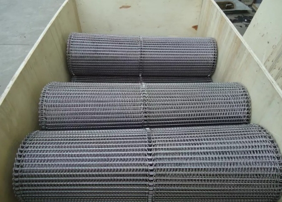 Food Grade Ss304 Ss316 Eye Link Conveyor Belt 0.3-3.6m Width