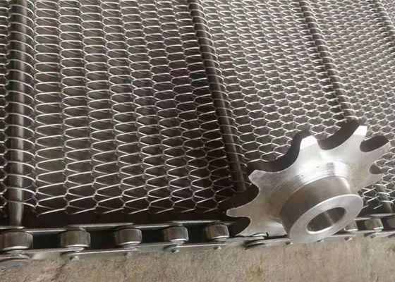 Professional Flat Wire Mesh Belt For Small Food Biscuits And Chocolate Snacks