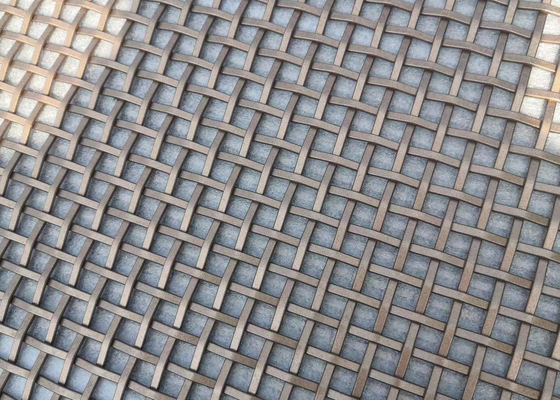 Rozciągliwa architektoniczna siatka druciana o średnicy 1,0 mm Dekoracyjna tkanina ze stali nierdzewnej