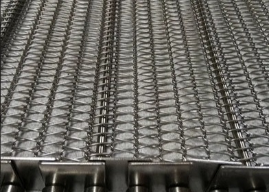 Łańcuch do czyszczenia filtrów przenośnika Ss Siatkowy pasek o splocie płóciennym