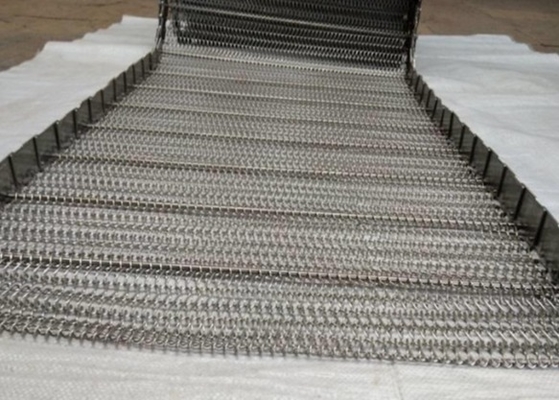 Rustproof 201SS 304SS Spiral Mesh Belt Piekarnia Piekarnia Przenośnik chłodzący do tunelu cieplnego