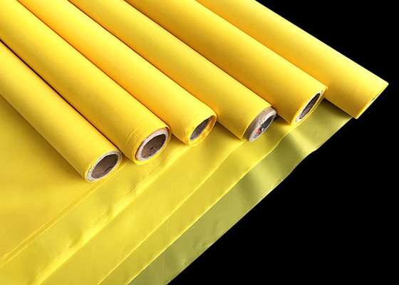 110Mesh Żółty monofilament Poliestrowy sitodruk Siatka o splocie płóciennym