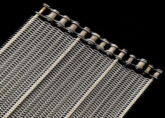 1000 mm * 10 m Przenośnik taśmowy z siatką ze stali nierdzewnej dla branży detalicznej