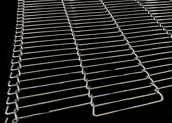4.24mm-20.32mm Rod Pitch Flat Flex Conveyor Belt 0,9mm-2,8mm Średnica drutu