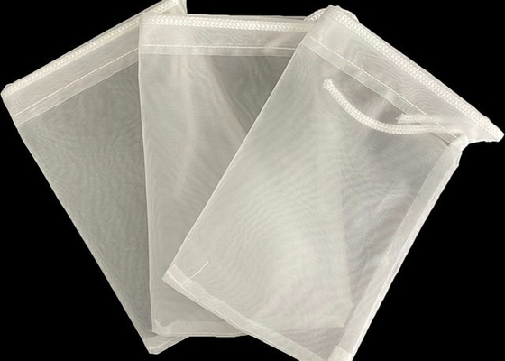 100% Organic Nylon Filter Mesh Cotton Nut Milk Bag Wielokrotnie używalna żywność