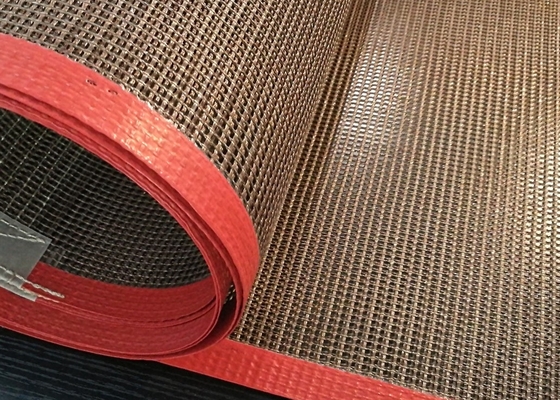 Odporny na kwasy pasek z siatki PTFE, nieprzywierające taśmy przenośnikowe z PTFE do suszenia drukowania