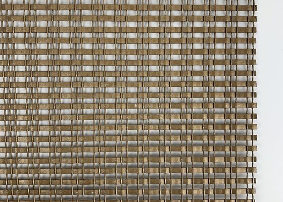 Dekoracyjne wykończenie Trwała struktura Jednolite tkanie Metalowa siatka dekoracyjna