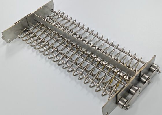 Taśma siatkowa spiralna ze stali nierdzewnej klasy spożywczej 304 316 316L i stali węglowej do pieców