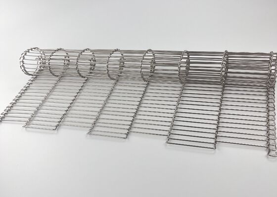 Płaski, elastyczny przenośnik taśmowy ze stali nierdzewnej 316 / taśma z drutu SS