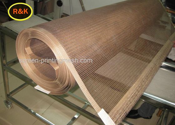 owe przenośniki taśmowe powlekane PTFE Zwykły splot Waga 120-160 g / m2 10 * 10 oczek