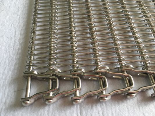 Piec chłodzący do chleba 2 mm Ss304 Spiralny przenośnik taśmowy