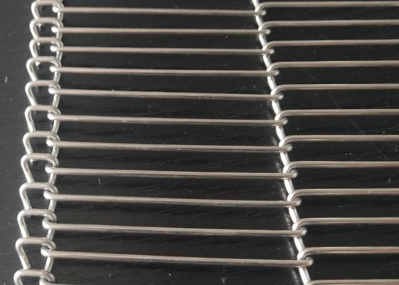 Metalowa siatka ze stali nierdzewnej 316L 4 mm płaski przenośnik taśmowy