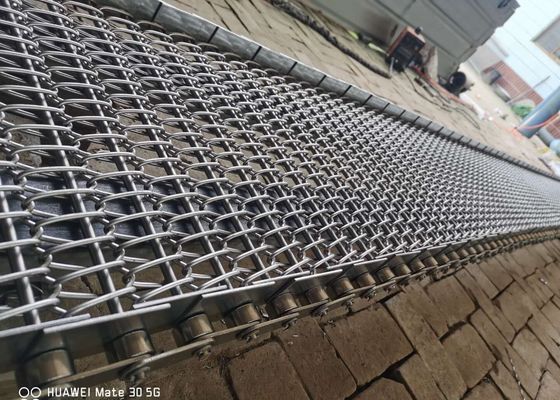 Maszyna do obróbki gleby 4 mm przenośnik łańcuchowy z drutu stalowego 304 ze stali nierdzewnej