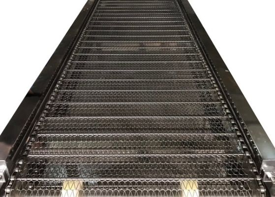 Łatwy do czyszczenia i łatwy w instalacji perforowany przenośnik taśmowy z ogniwami łańcucha