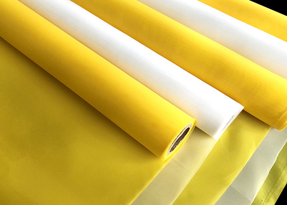 Żółty biały 200 mesh sitodruk o szerokości 115 cm