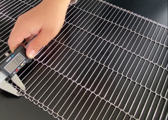 10m długości płaski pasek z siatki drucianej 304 ze stali nierdzewnej Flex Candy Making